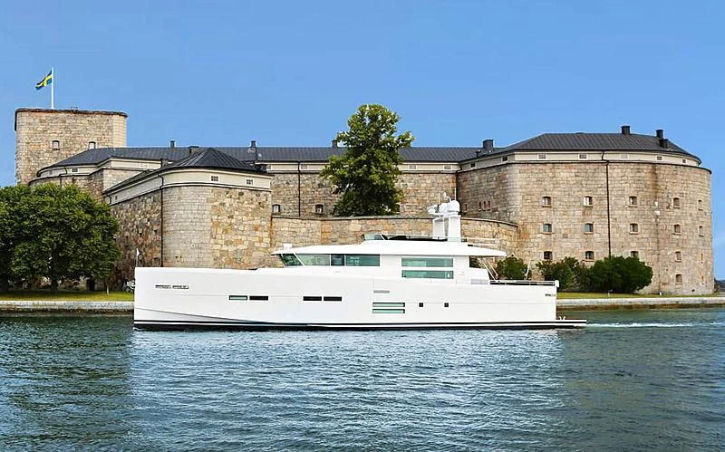 a boat on the water aboard SOCIAL DISTANCING Yacht for Sale