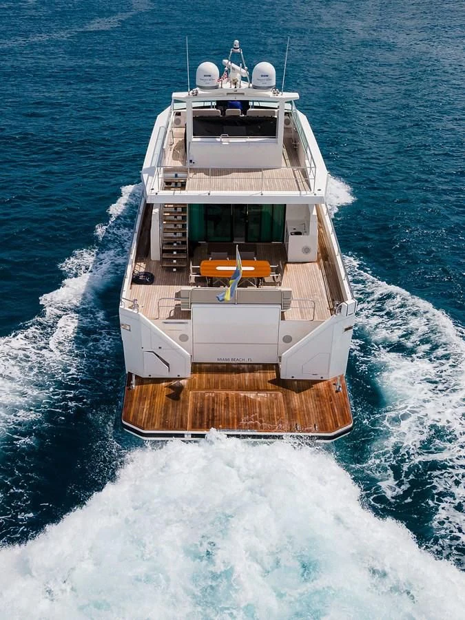 a boat on the water aboard SOCIAL DISTANCING Yacht for Sale