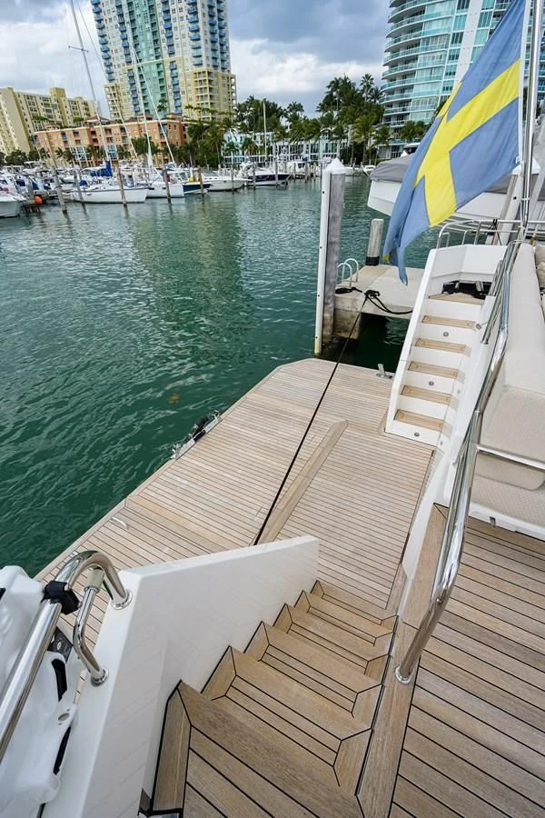 a boat on the water aboard SOCIAL DISTANCING Yacht for Sale