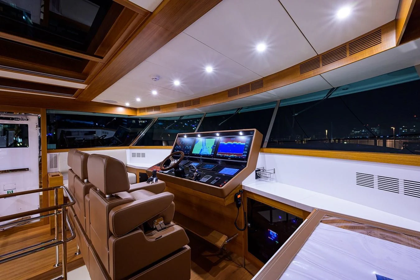 inside of a car aboard SOCIAL DISTANCING Yacht for Sale