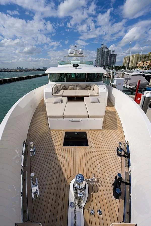 a boat on a body of water aboard SOCIAL DISTANCING Yacht for Sale