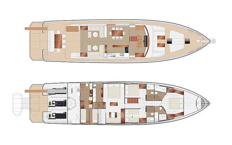 engineering drawing aboard SOCIAL DISTANCING Yacht for Sale