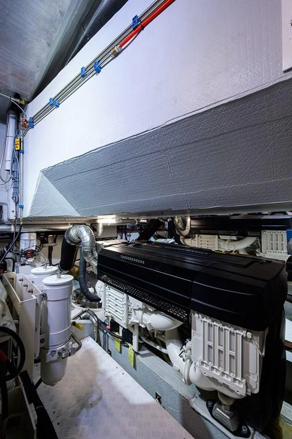 a machine on the conveyor belt aboard SOCIAL DISTANCING Yacht for Sale