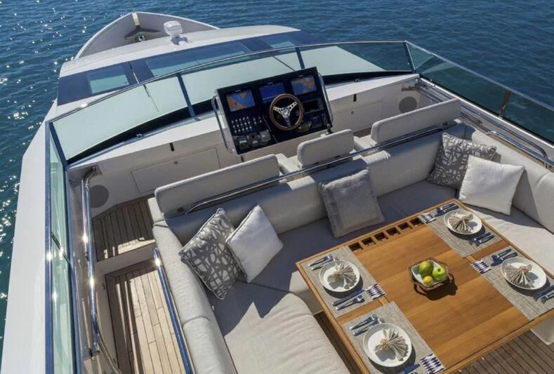 a boat on the water aboard SOCIAL DISTANCING Yacht for Sale