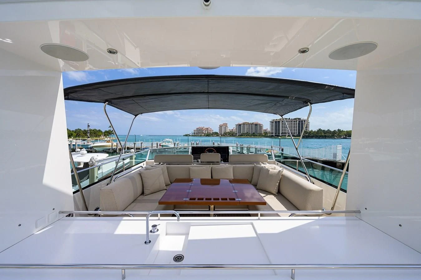 a boat on the water aboard SOCIAL DISTANCING Yacht for Sale