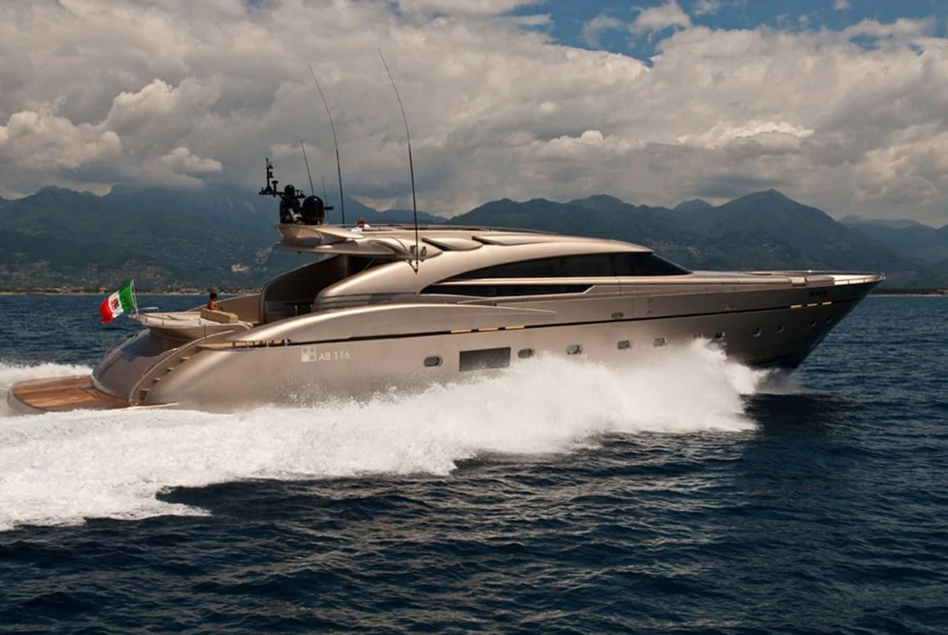 a boat on the water aboard MUSA Yacht for Sale