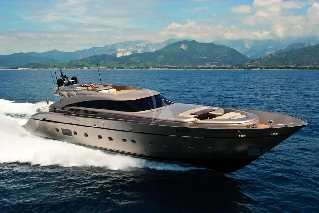 a boat on the water aboard MUSA Yacht for Sale