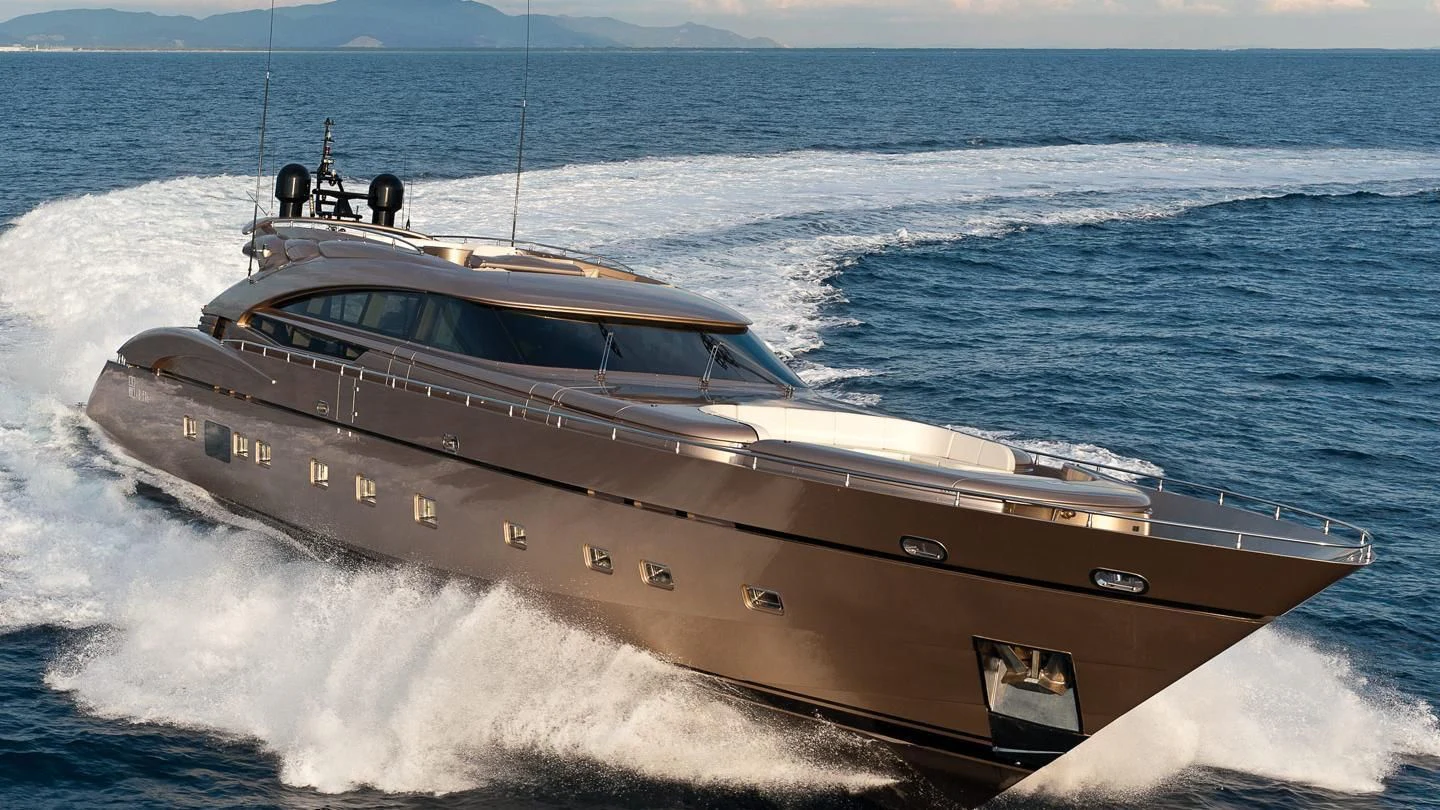 a boat on the water aboard MUSA Yacht for Sale