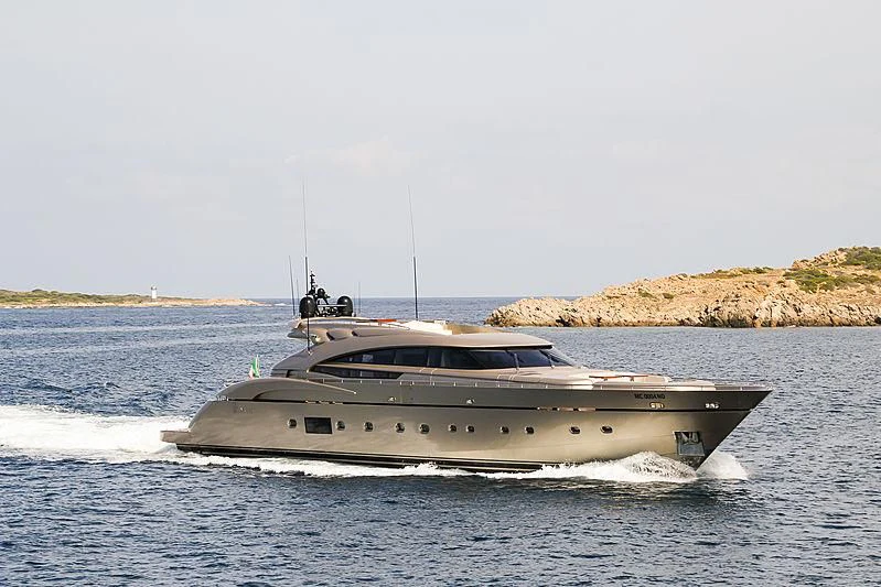 a boat on the water aboard MUSA Yacht for Sale