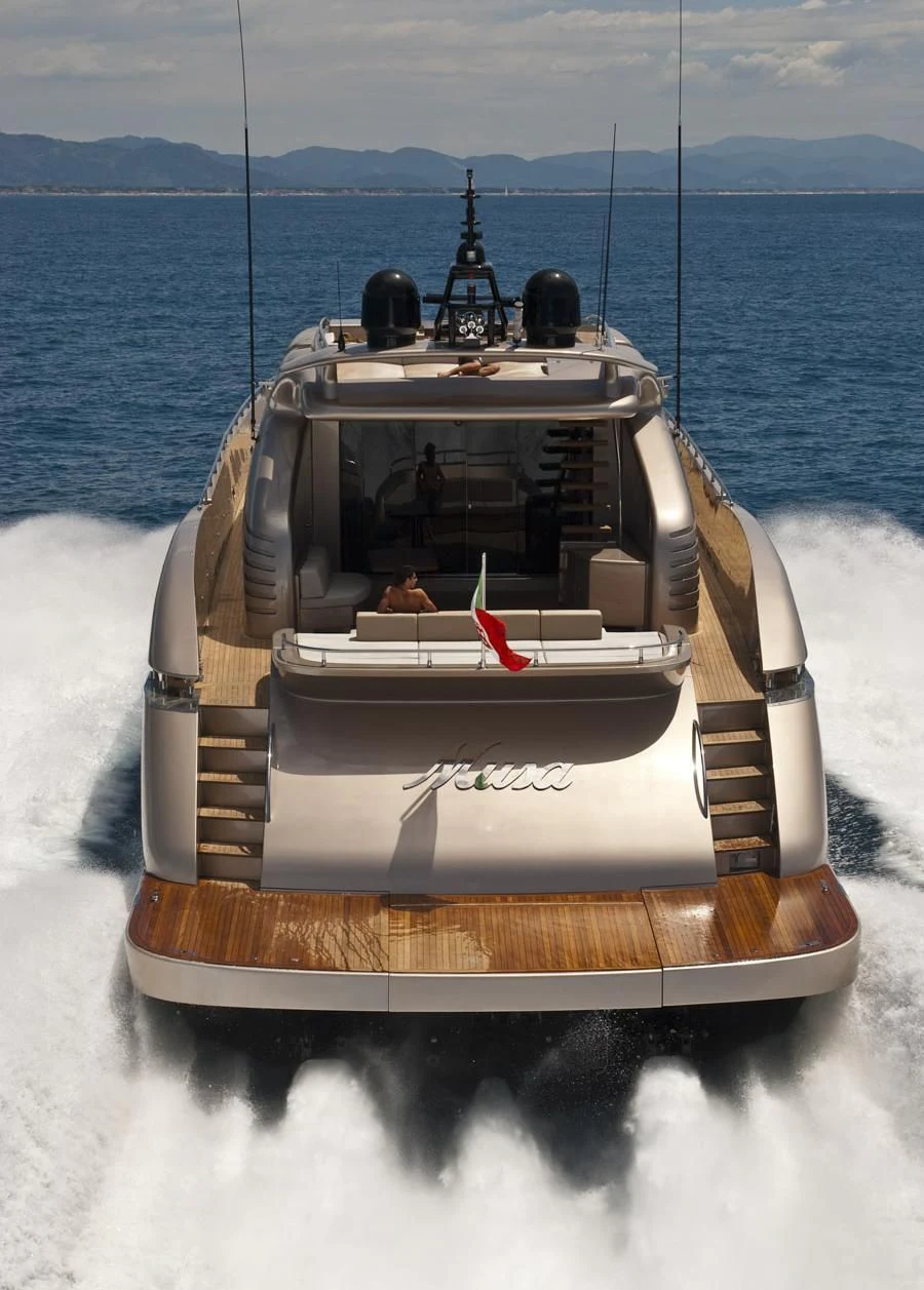 a boat on the water aboard MUSA Yacht for Sale