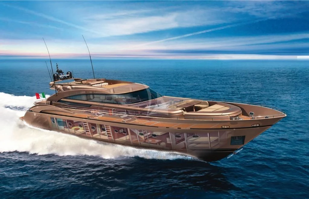 a boat on the water aboard MUSA Yacht for Sale