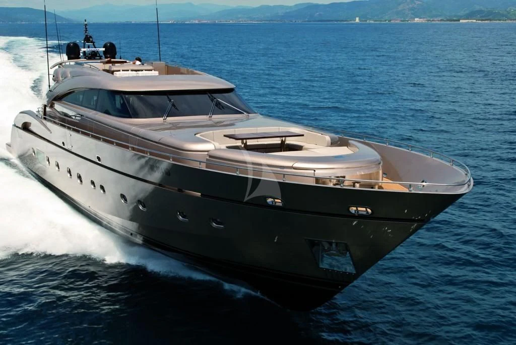 a boat on the water aboard MUSA Yacht for Sale