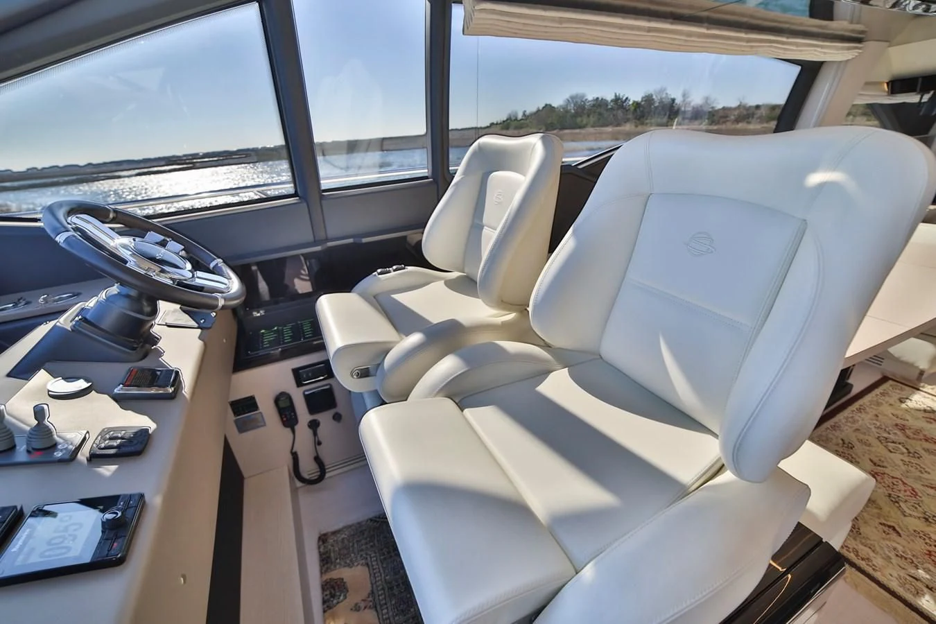 a car with a seat open aboard SIRONA JOANNAH Yacht for Sale
