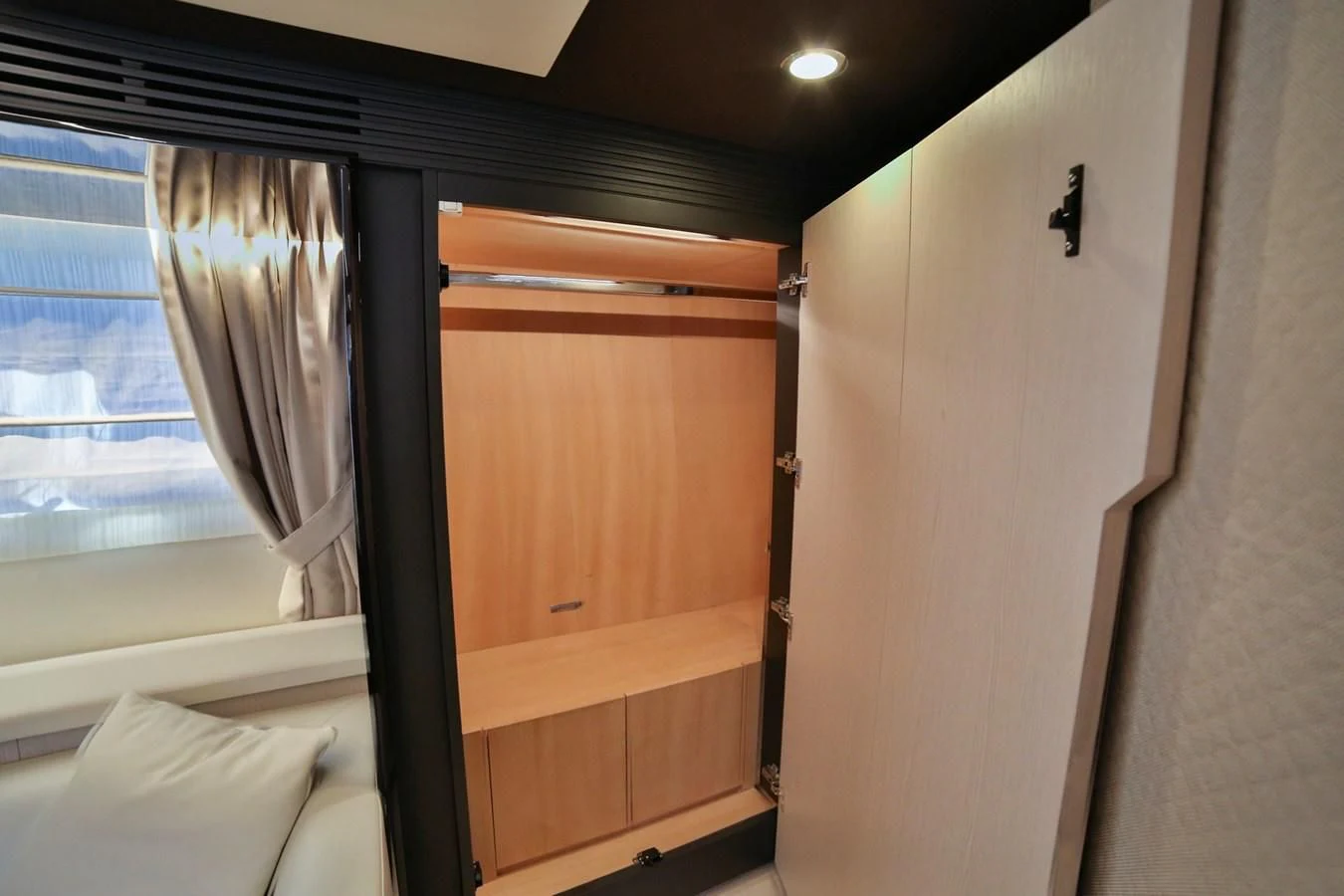 a closet in a room aboard SIRONA JOANNAH Yacht for Sale