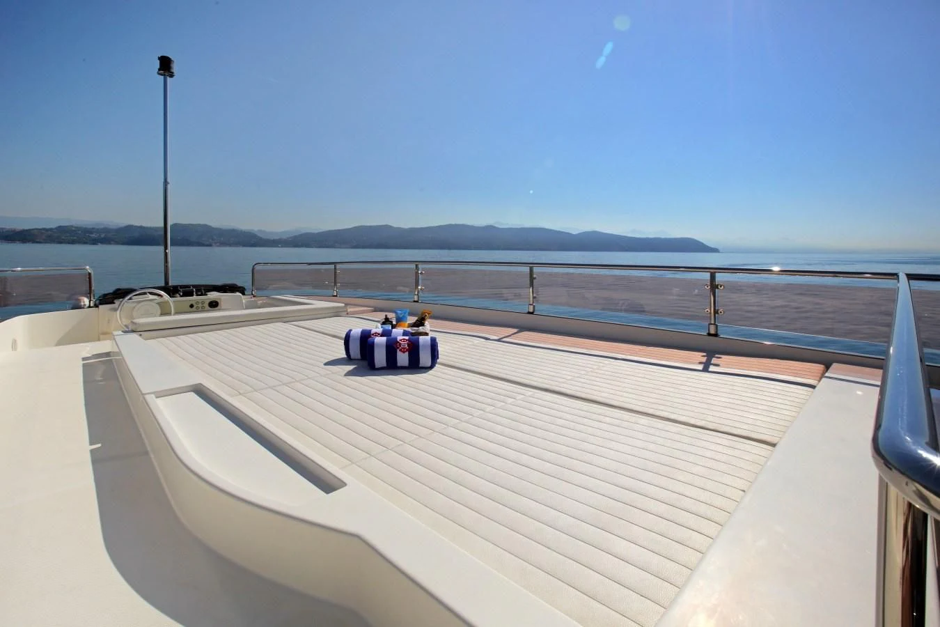 a group of people on a boat aboard VELA Yacht for Sale