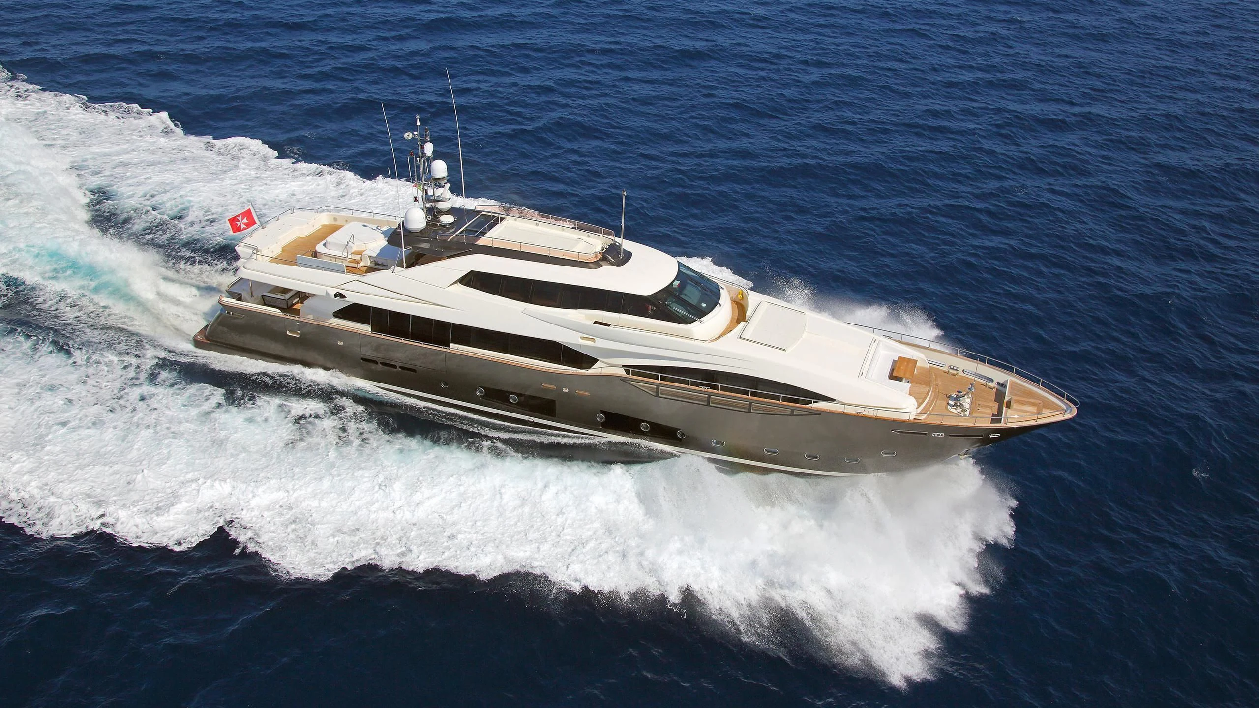 a boat on the water aboard VELA Yacht for Sale