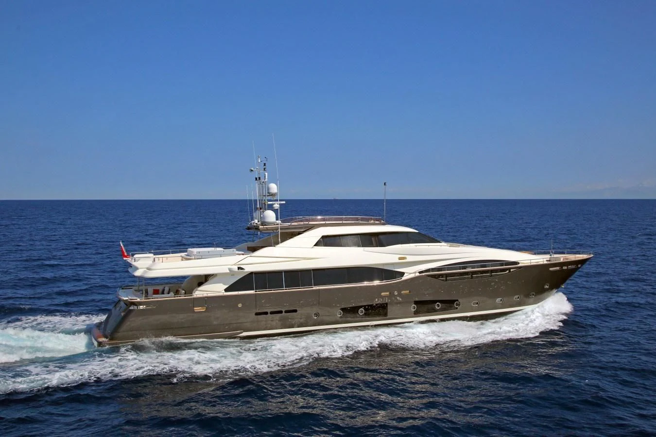 a boat on the water aboard VELA Yacht for Sale