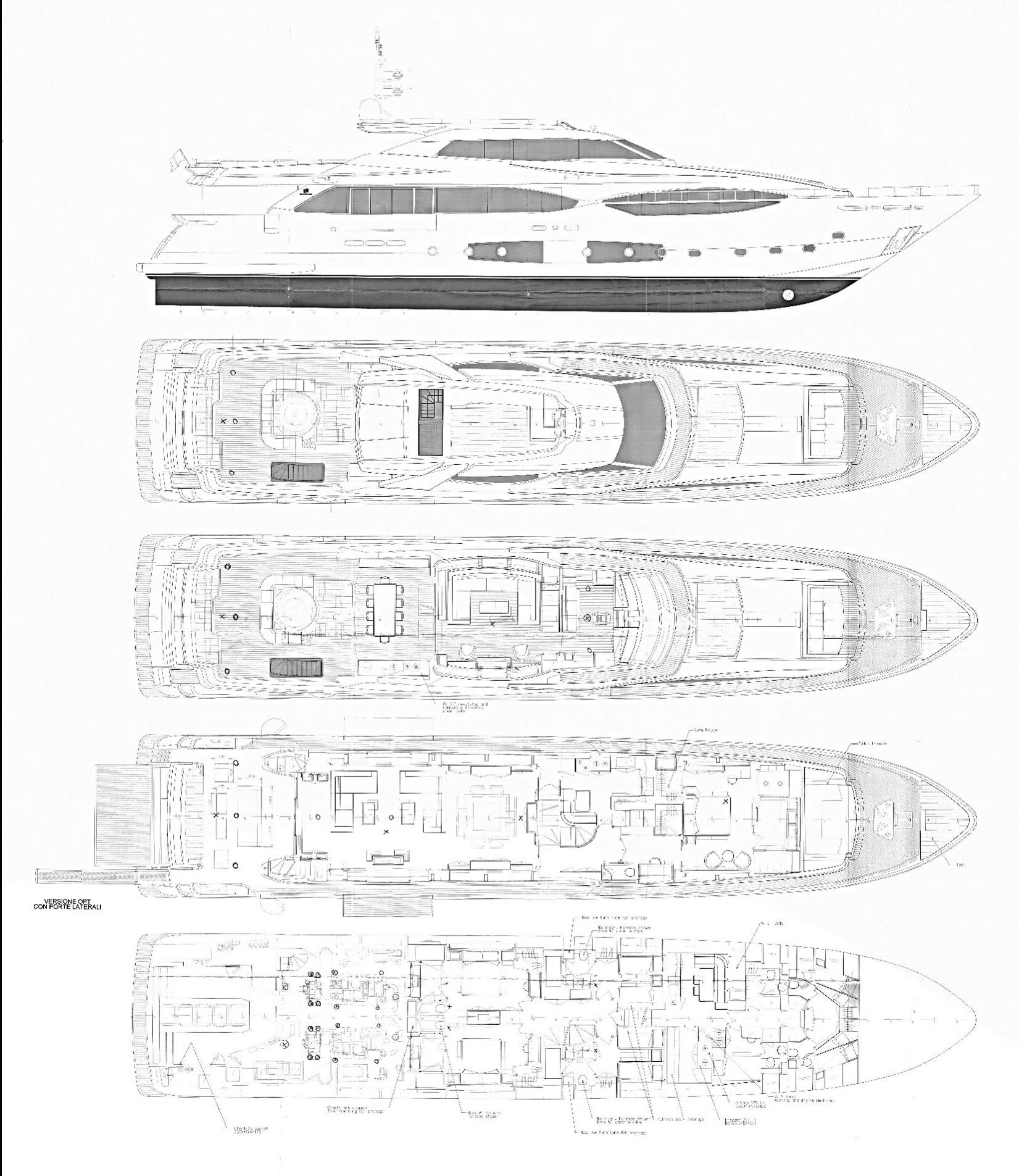 diagram, engineering drawing aboard VELA Yacht for Sale
