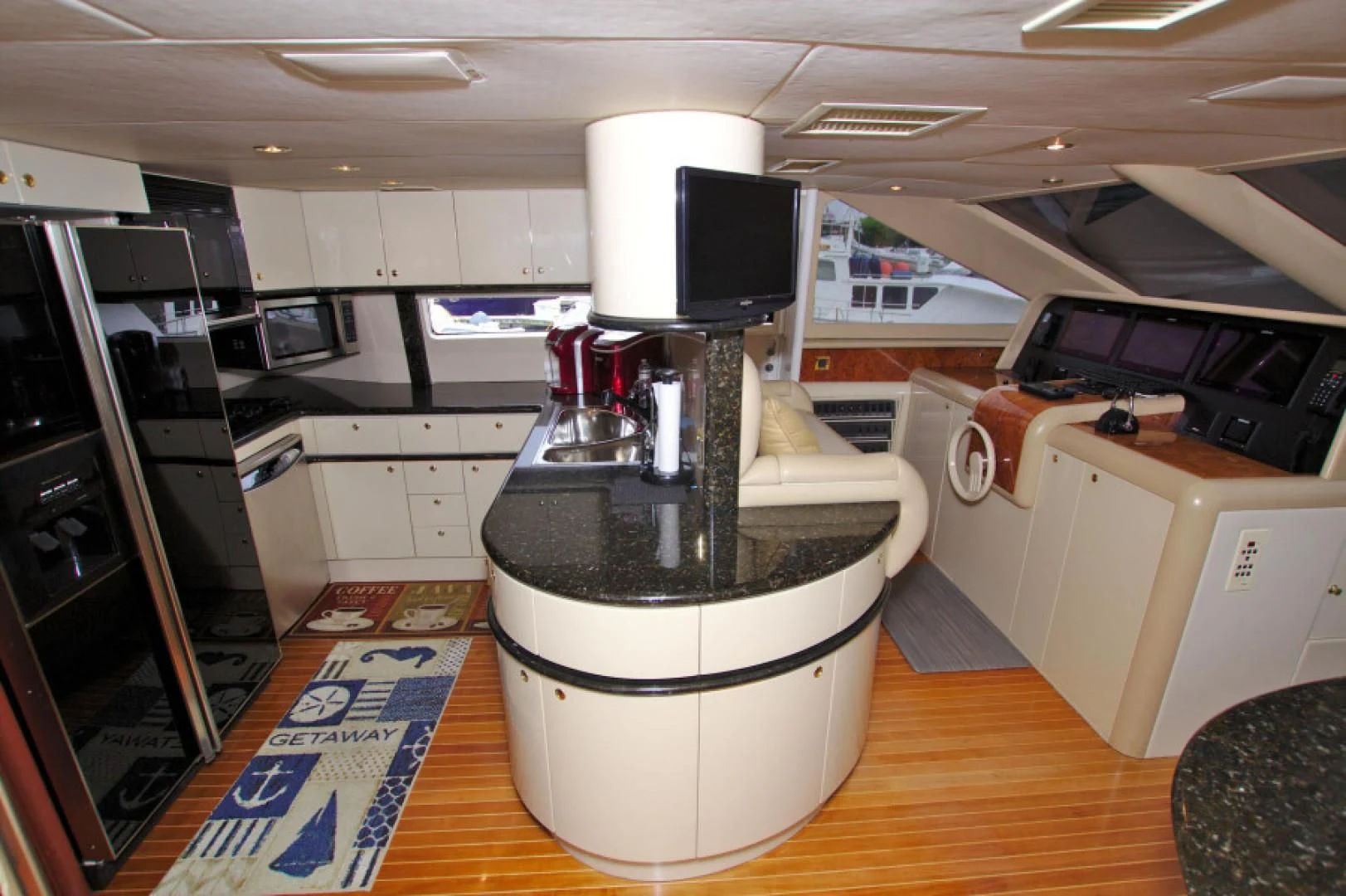 a large black machine in a room aboard CHRISTMAS SPIRIT Yacht for Sale