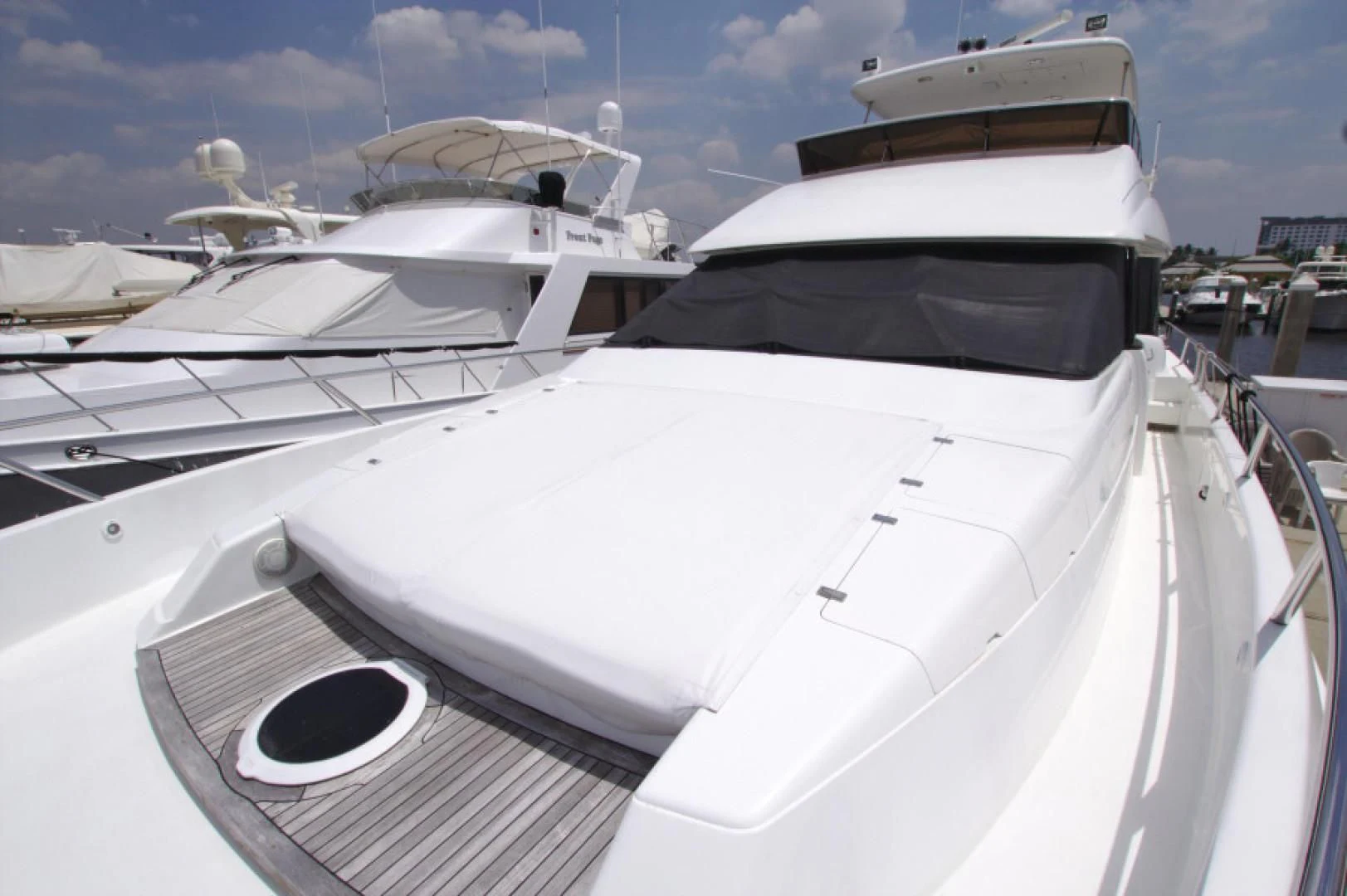 a group of yachts in a harbor aboard CHRISTMAS SPIRIT Yacht for Sale