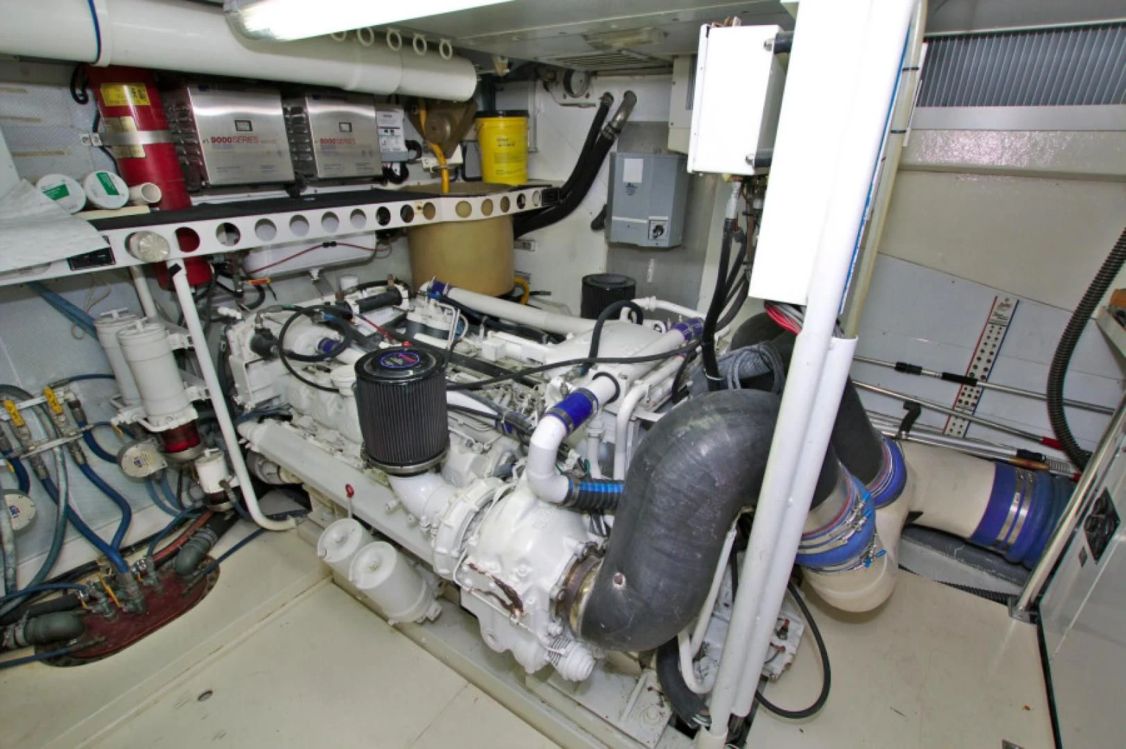 a machine with wires and tubes aboard CHRISTMAS SPIRIT Yacht for Sale