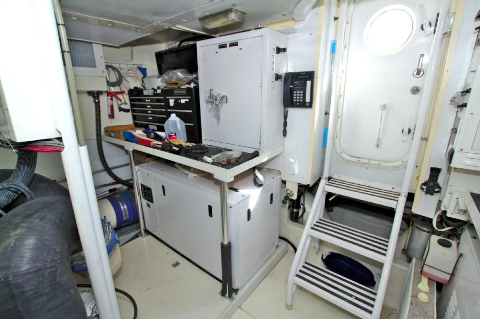 a room with machines and equipment aboard CHRISTMAS SPIRIT Yacht for Sale