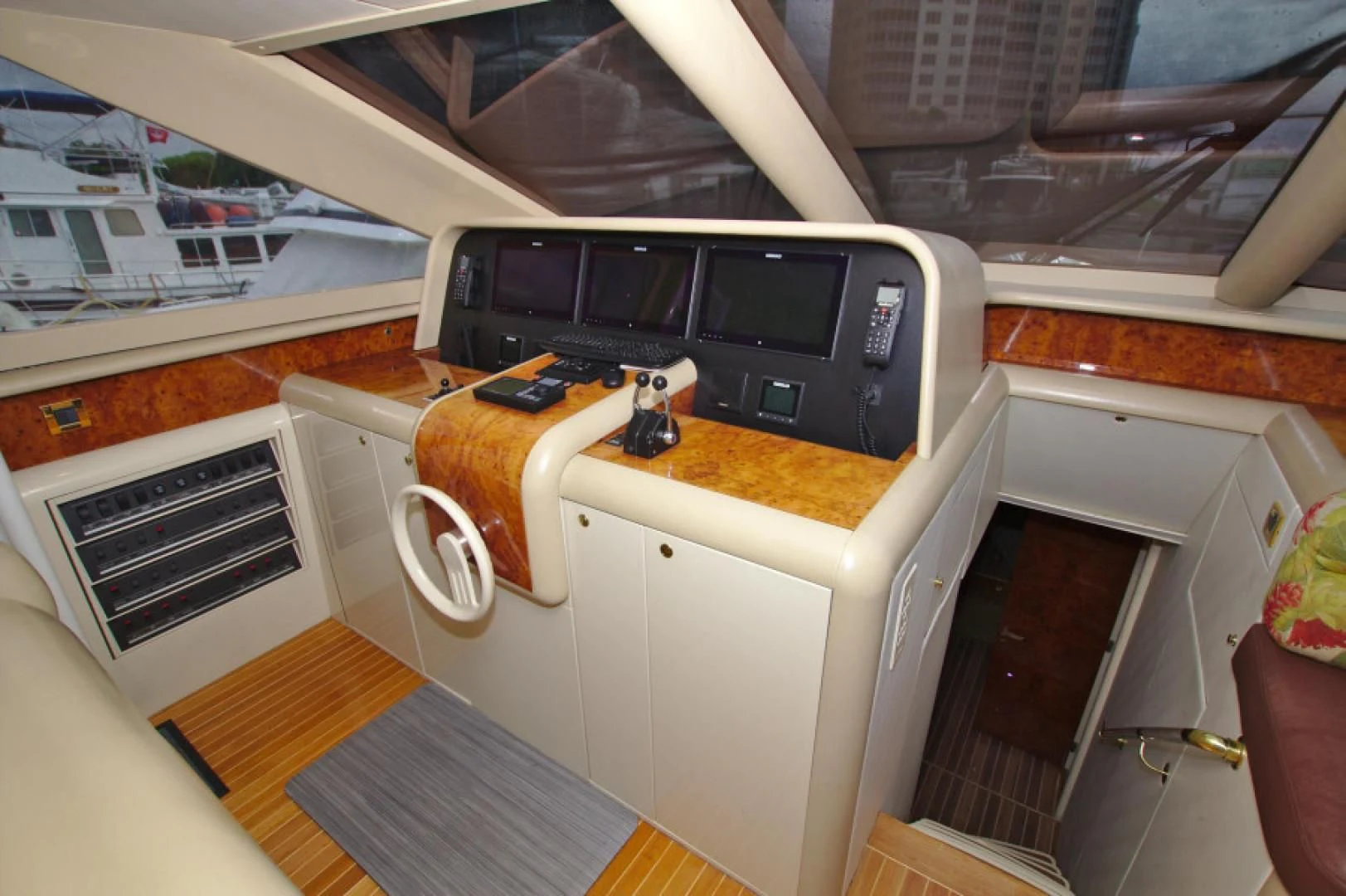 a white and brown microwave aboard CHRISTMAS SPIRIT Yacht for Sale