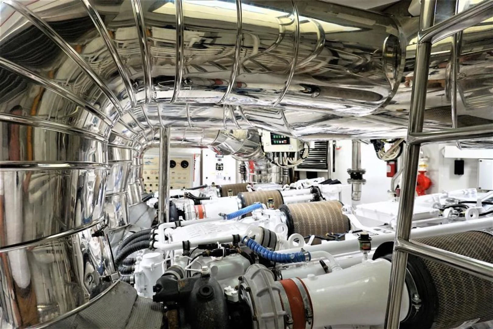 a room with machinery aboard CAROBELLE Yacht for Sale