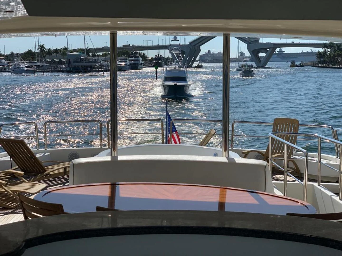 a boat on the water aboard CAROBELLE Yacht for Sale