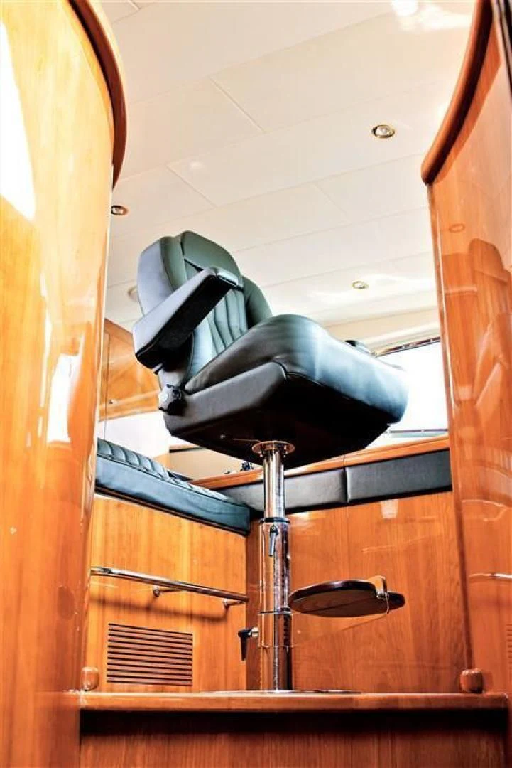 a pair of boots on a shelf aboard CAROBELLE Yacht for Sale