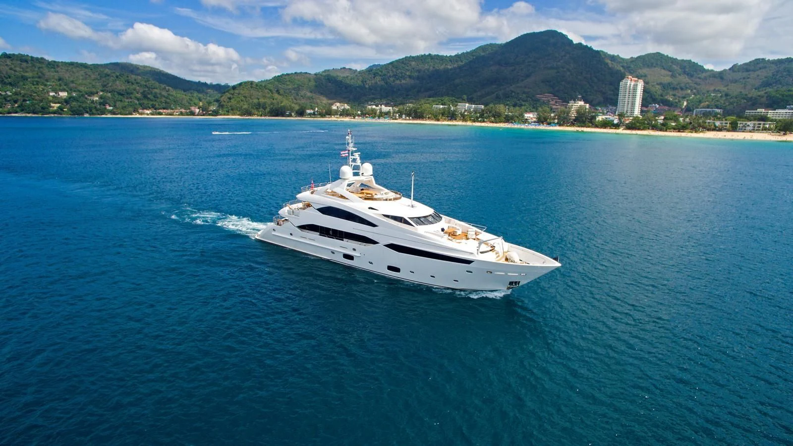 a boat on the water aboard ABOUT TIME Yacht for Sale