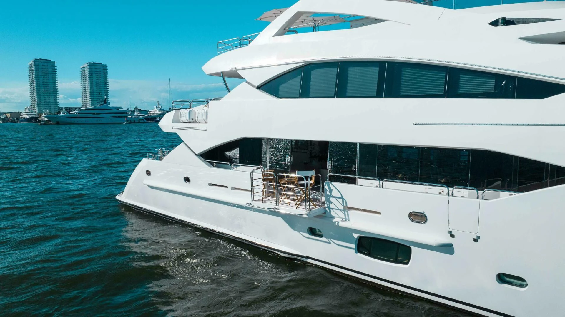 a boat on the water aboard ABOUT TIME Yacht for Sale