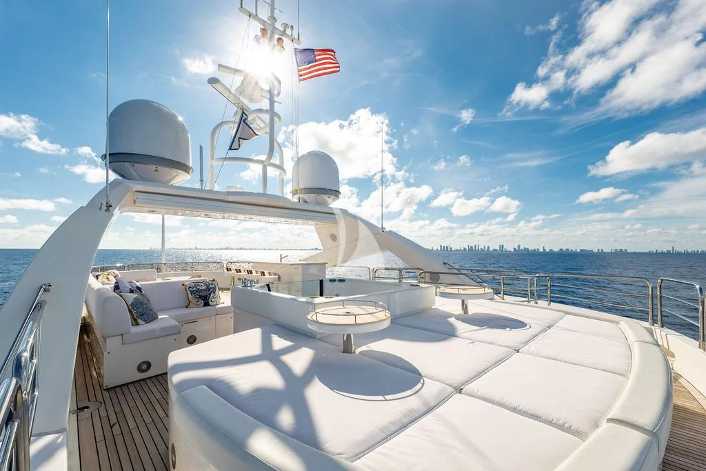 a boat on the water aboard ABOUT TIME Yacht for Sale