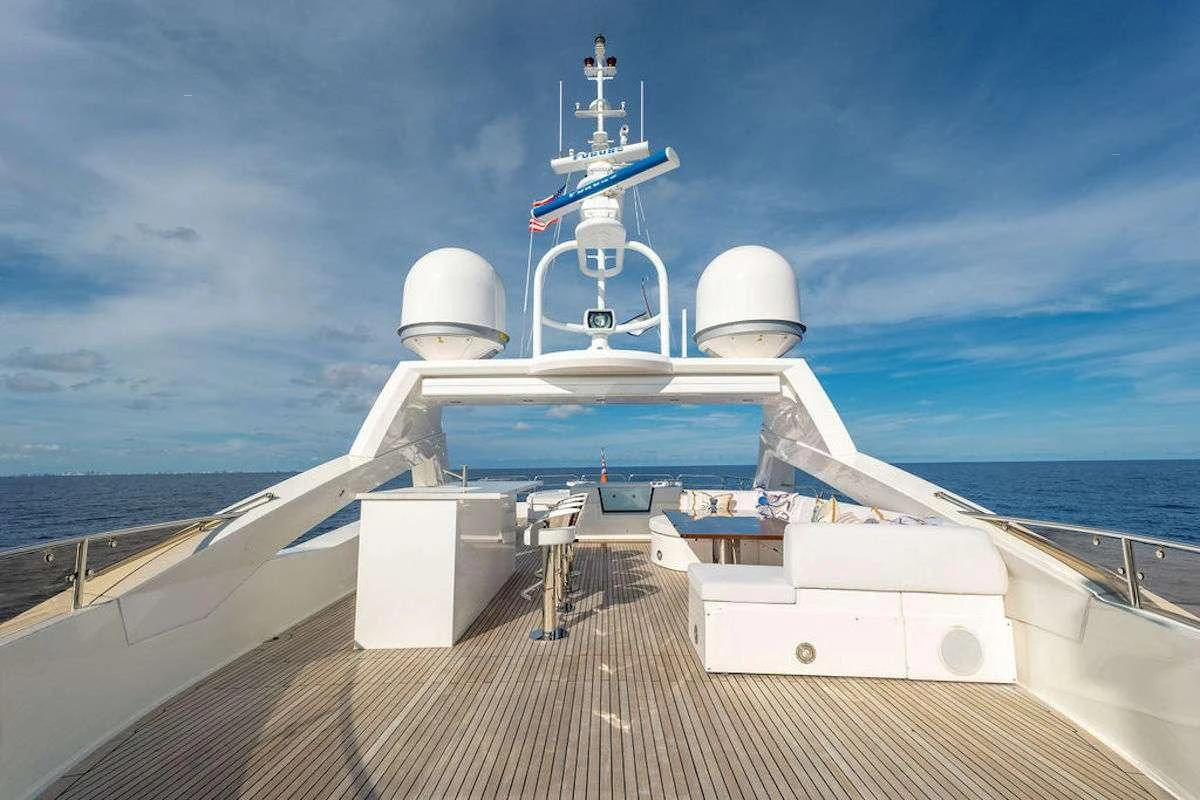 a boat on the water aboard ABOUT TIME Yacht for Sale