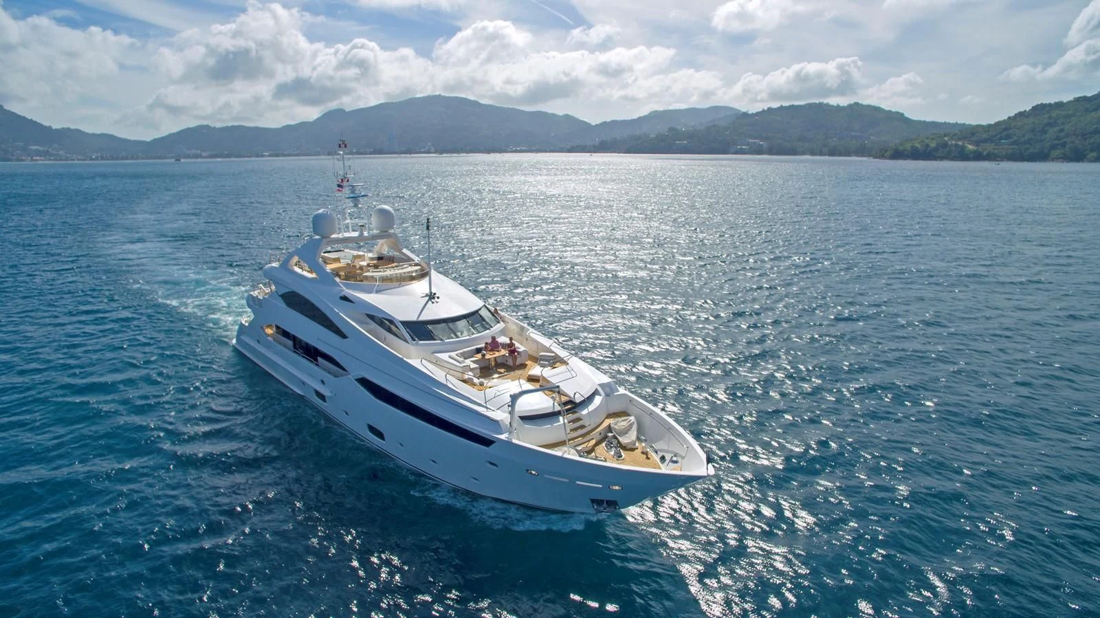 a boat on the water aboard ABOUT TIME Yacht for Sale