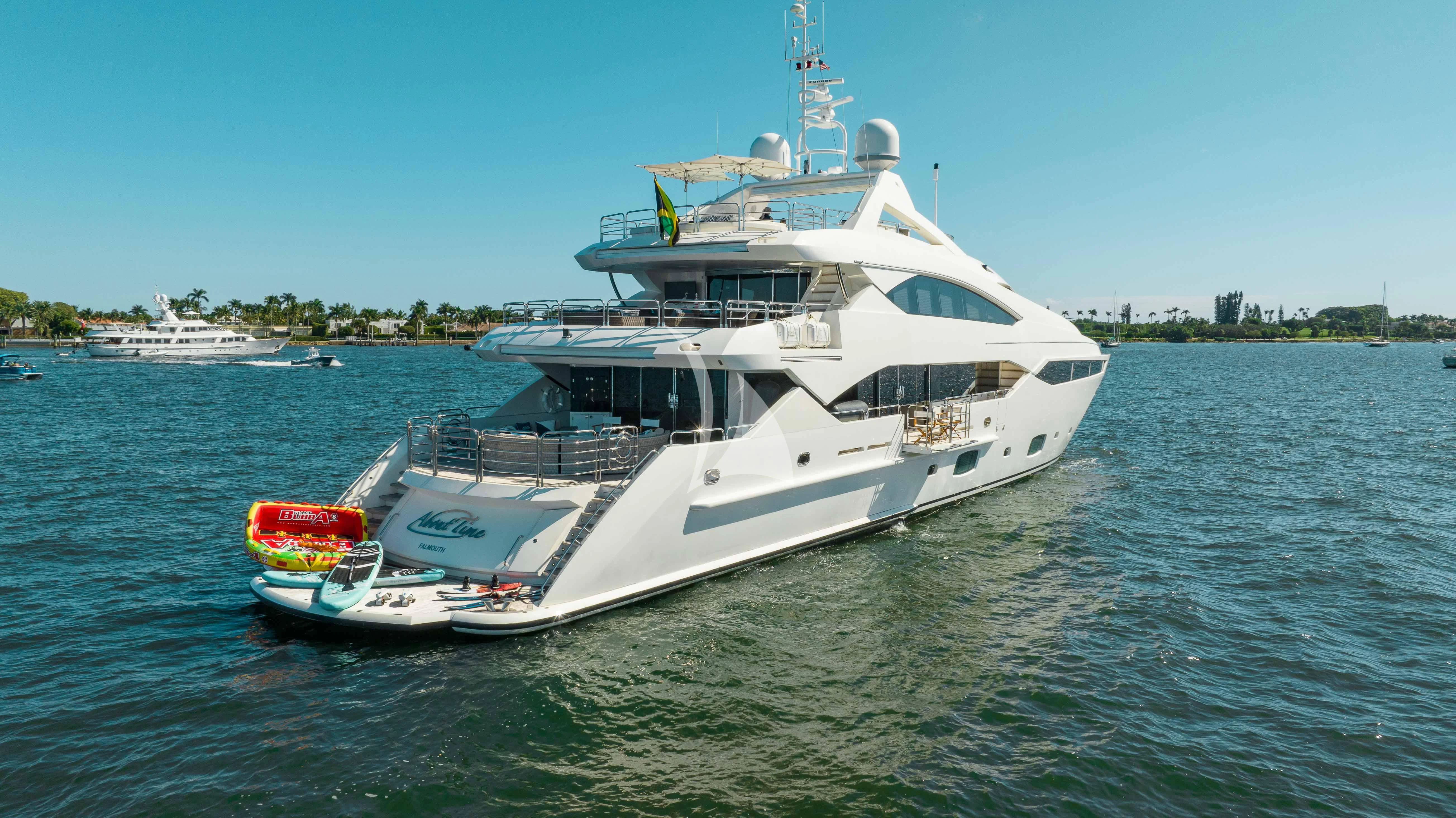 a boat on the water aboard ABOUT TIME Yacht for Sale