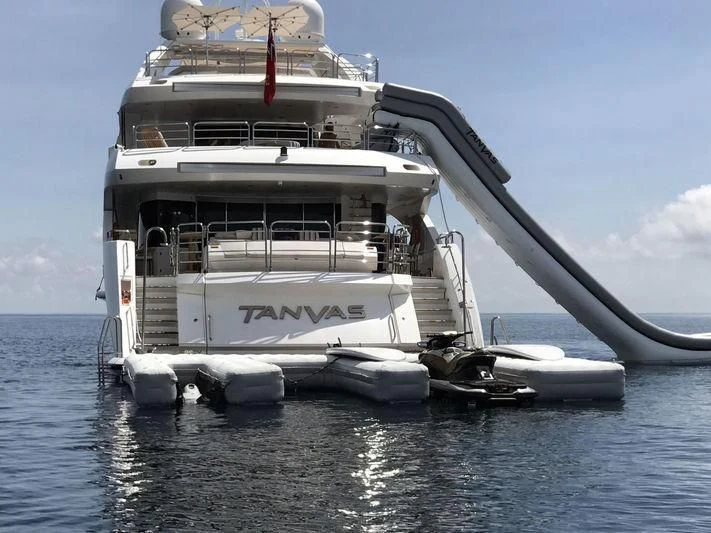 a boat in the water aboard ABOUT TIME Yacht for Sale