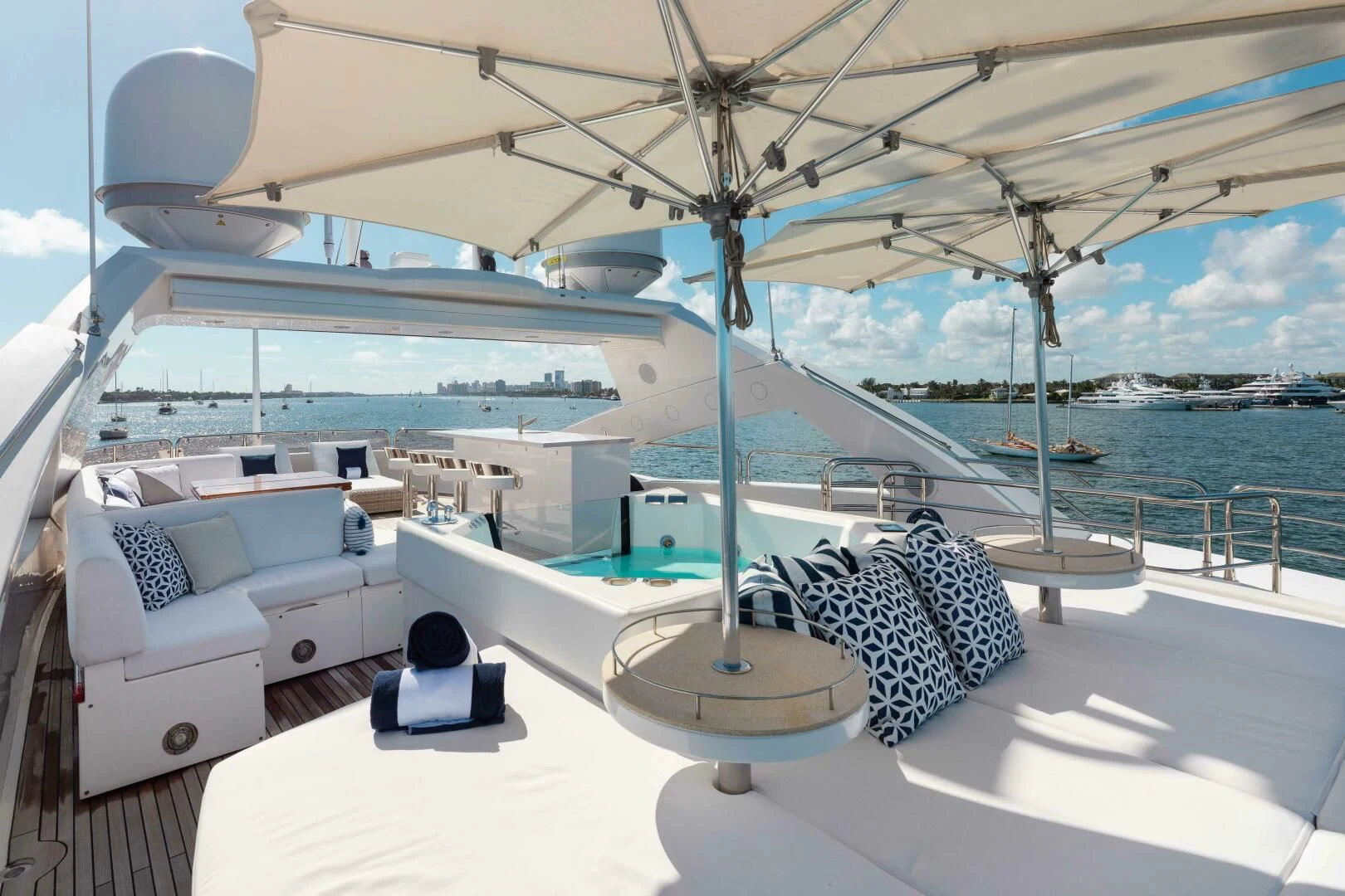a boat on the water aboard ABOUT TIME Yacht for Sale