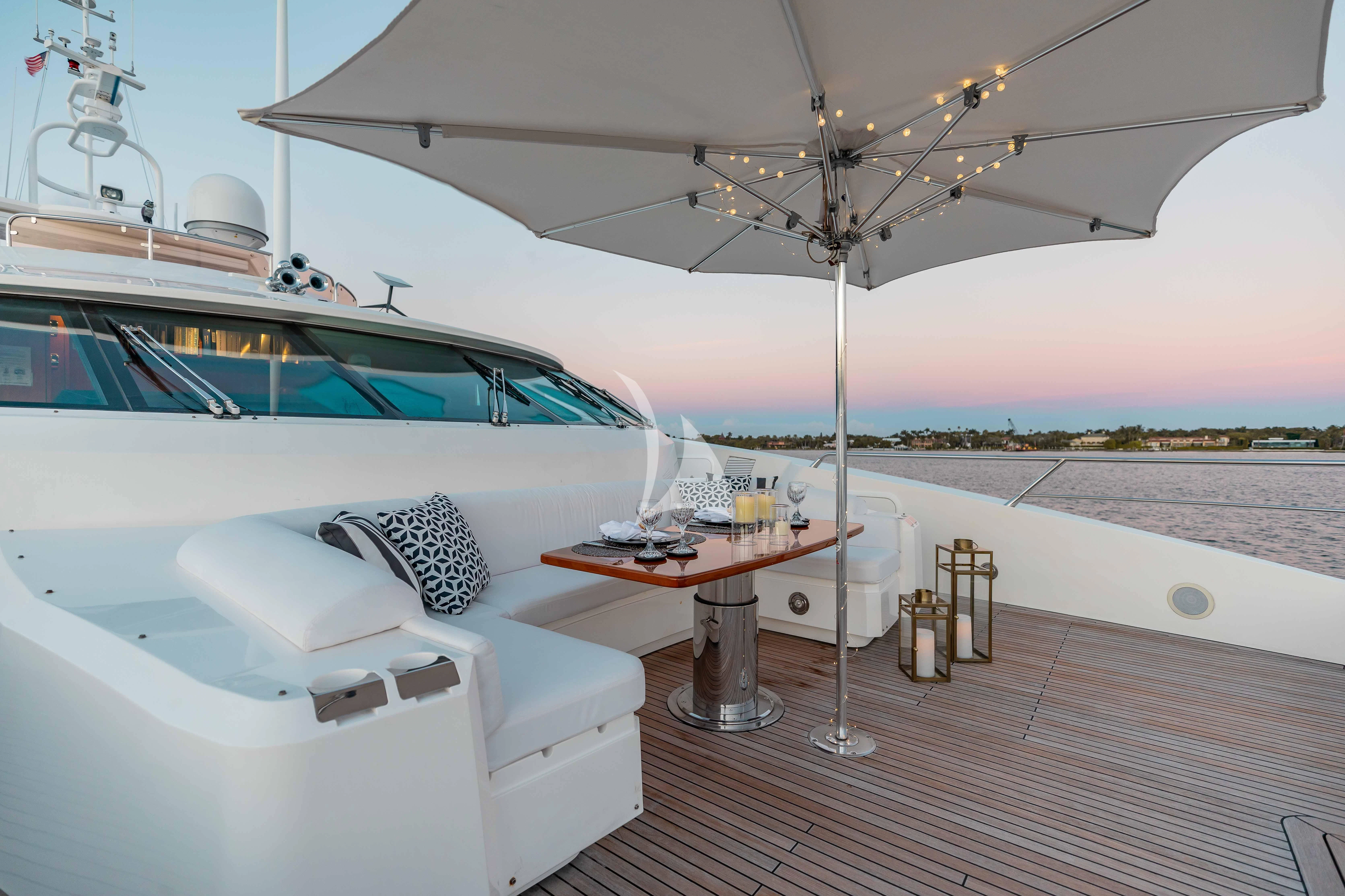 a boat on a water body aboard ABOUT TIME Yacht for Sale