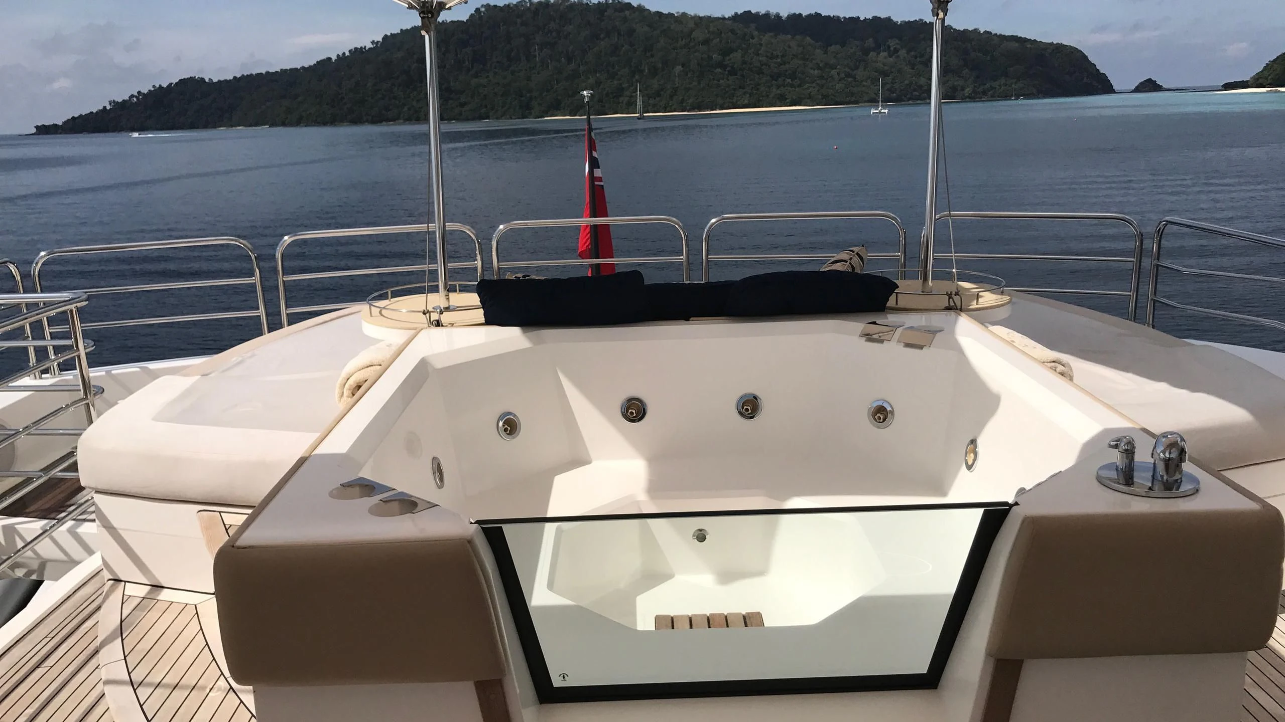 a boat on the water aboard ABOUT TIME Yacht for Sale