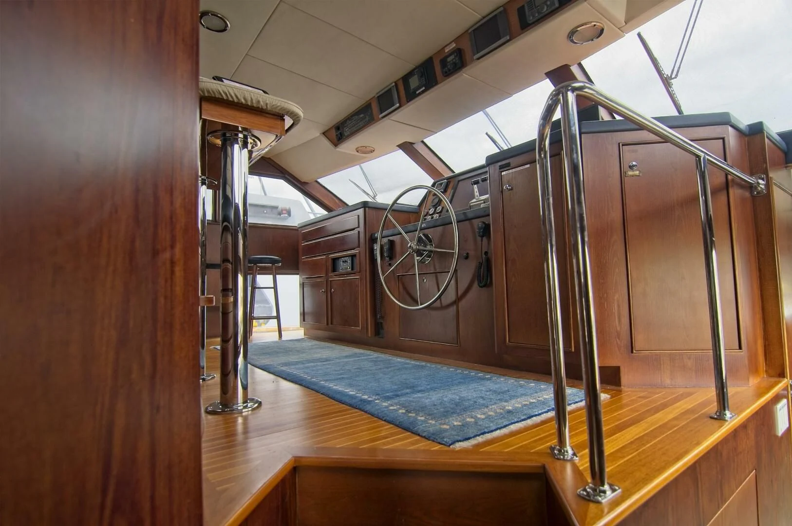 a large machine inside a building aboard VICTORY Yacht for Sale