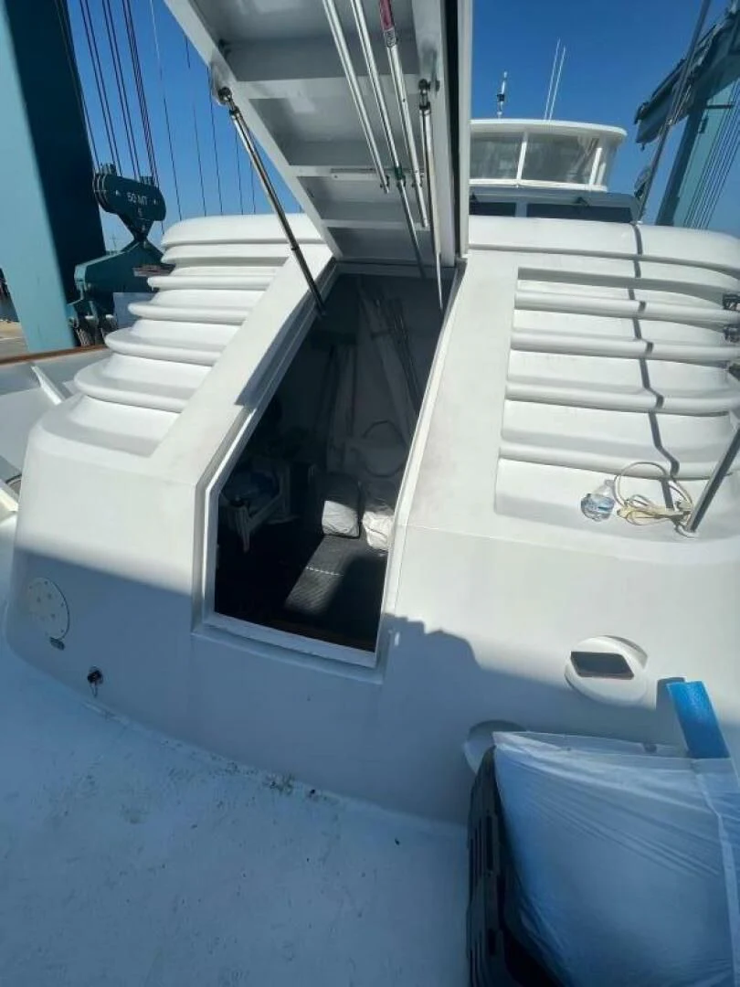 a boat on the water aboard VICTORY Yacht for Sale