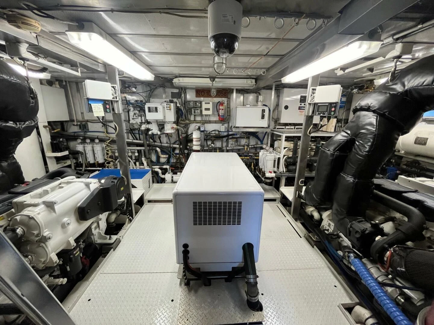 a person working in a factory aboard VICTORY Yacht for Sale