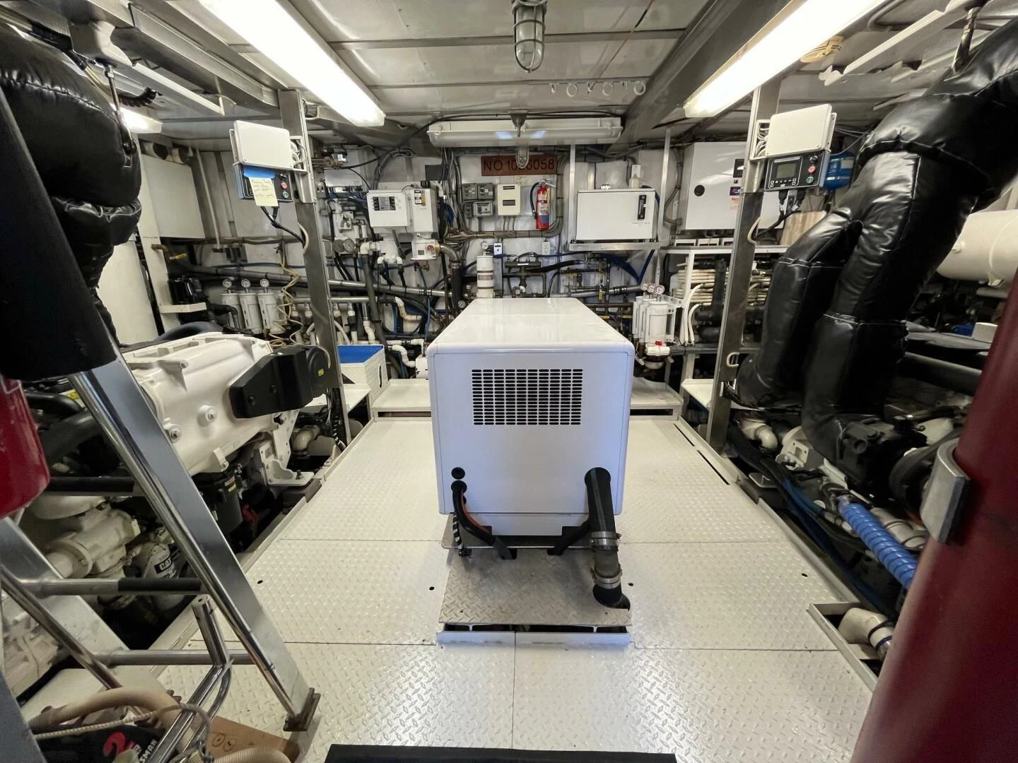 a room with machinery and equipment aboard VICTORY Yacht for Sale