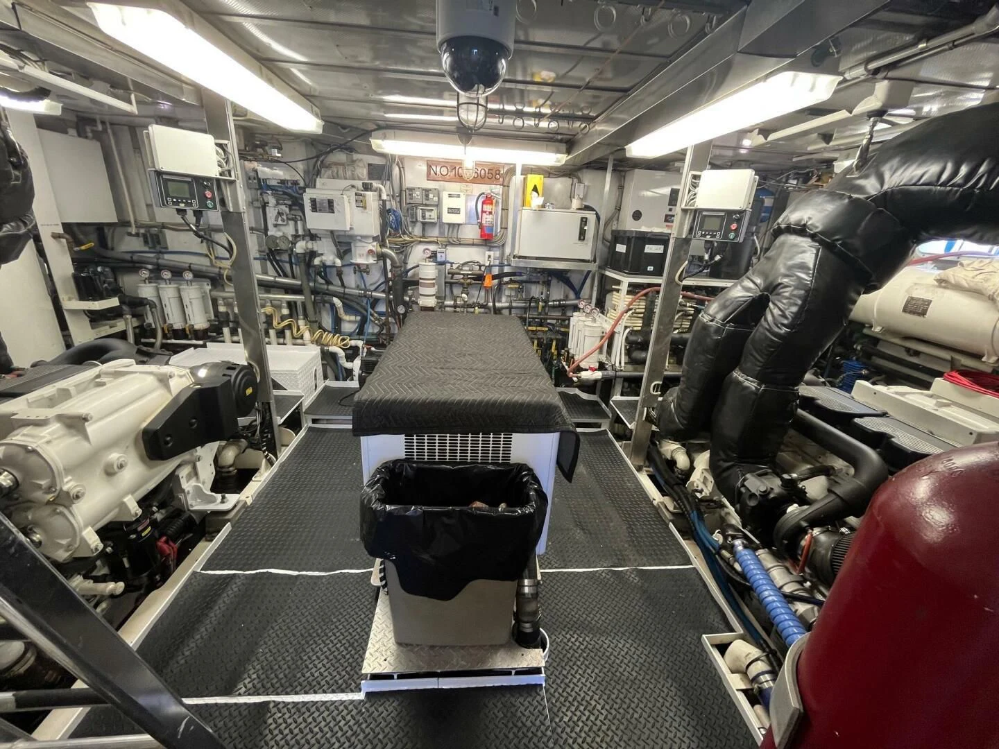 a room with machines and machinery aboard VICTORY Yacht for Sale