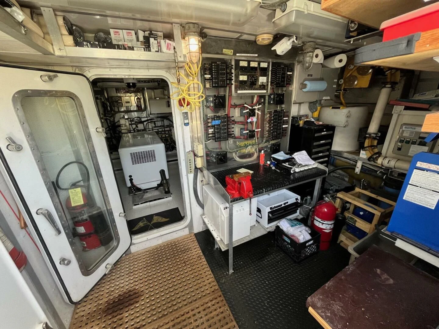 inside of a vehicle aboard VICTORY Yacht for Sale