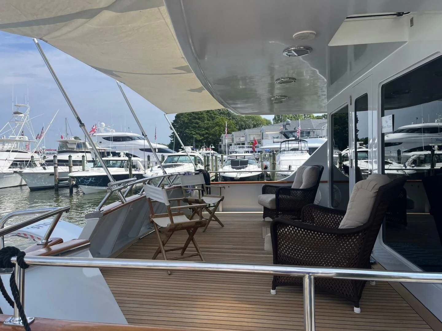 a boat on the water aboard VICTORY Yacht for Sale