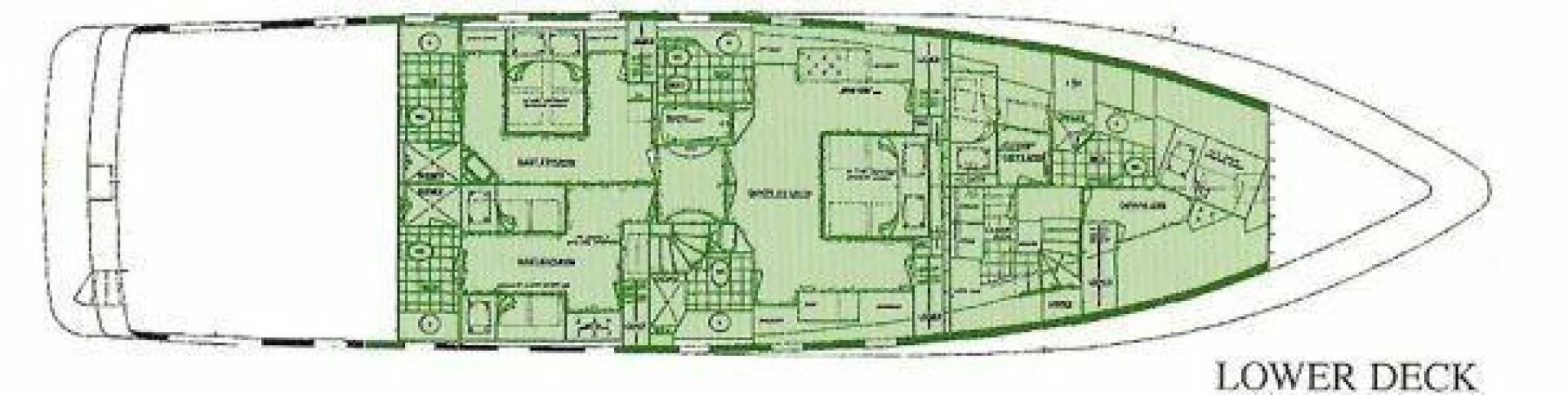 a drawing of a building aboard VICTORY Yacht for Sale