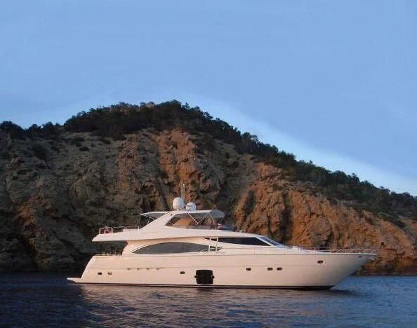 a boat on the water aboard LIDIA Yacht for Sale