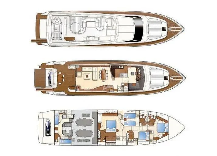 diagram, engineering drawing aboard LIDIA Yacht for Sale